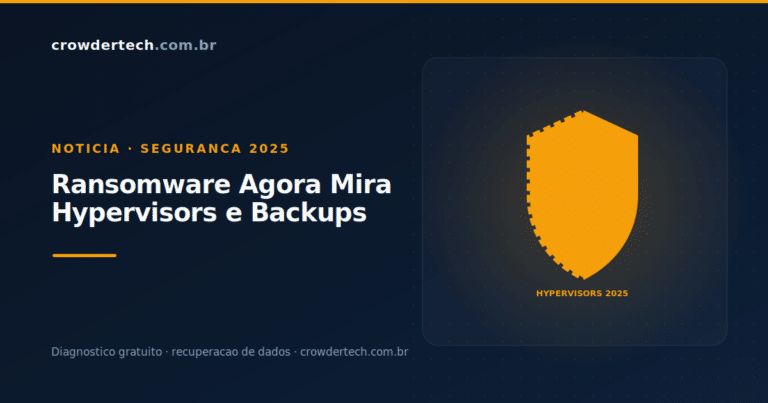 ransomware-mira-hypervisors-backups-2025 → Ransomware mira hypervisors e backups 2025 recuperacao sem pagar resgate Crowdertech