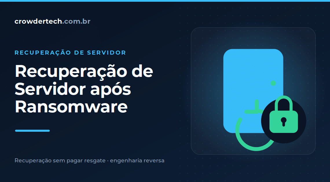 recuperação de servidor após ransomware