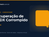recuperação de VHDX corrompido com disco virtual e cadeia de checkpoint