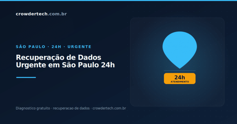 recuperação de dados urgente São Paulo 24h laboratório Vila Olímpia Crowdertech